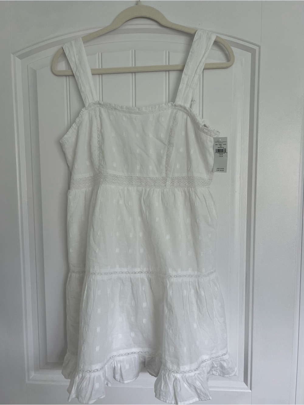 American Eagle Outfitters White Eyelet Summer Dress